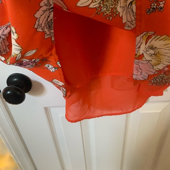 Label Rachel Rachel Roy Floral Lined Sleeveless Blouse Women’s Large Boho - Picture 4 of 9